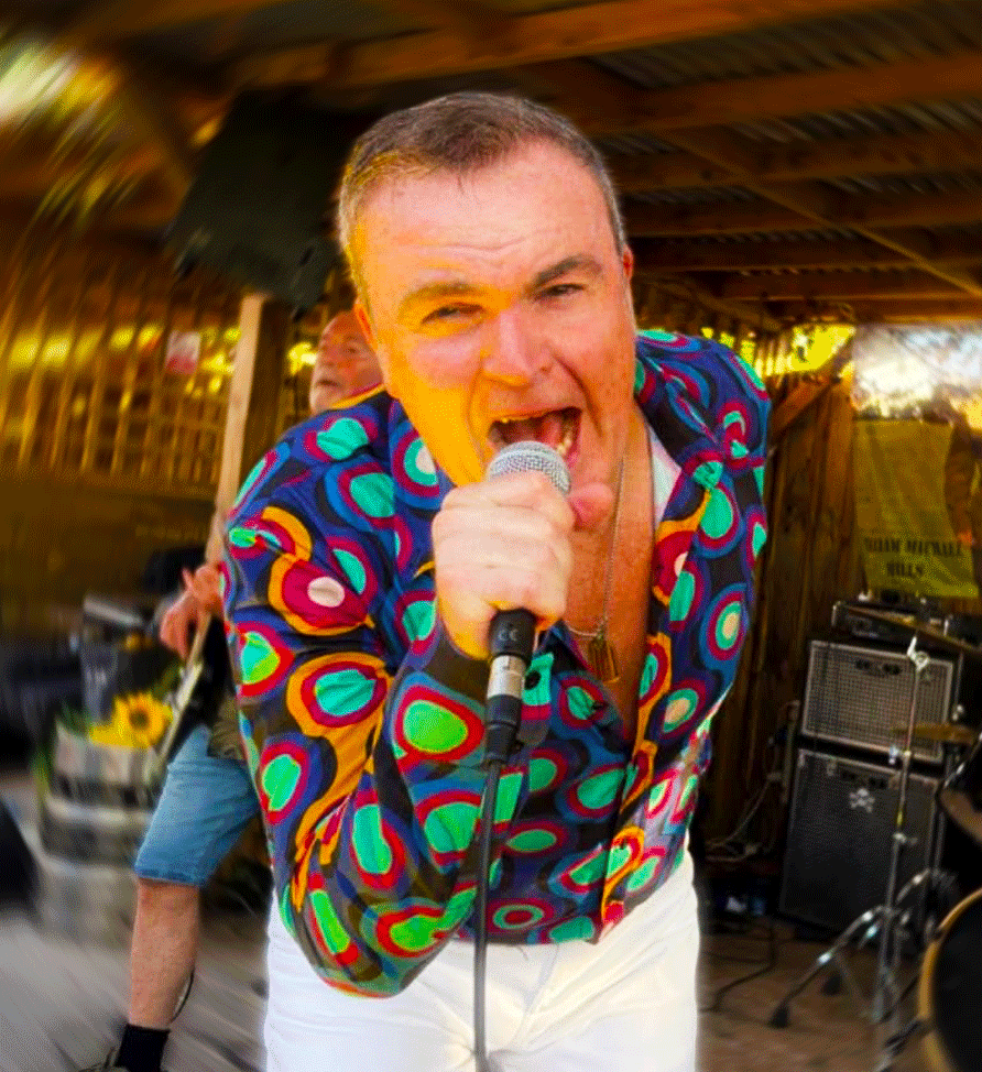 Ray Godwin singing live at an event